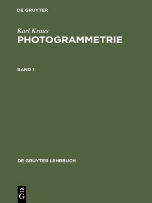 cover image of Photogrammetrie